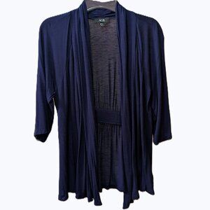 3/$15** Lightweight Navy Blue Open Front Cardigan